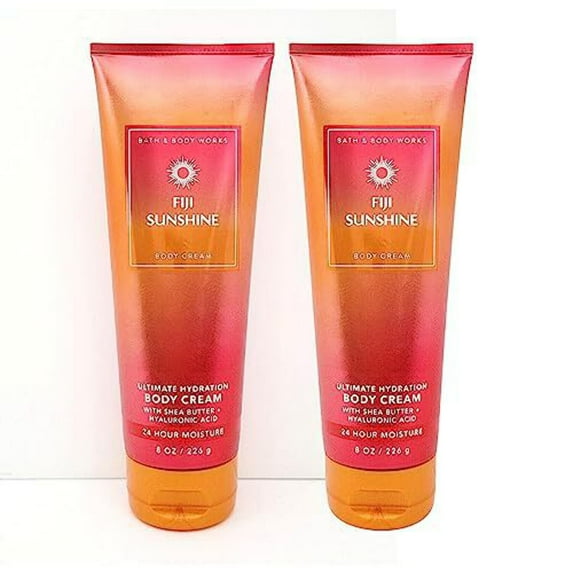 Bath Body Works Ultimate Hydration Body Cream Pack of 2 (Fiji Sunshine),8.0 fluid_ounces