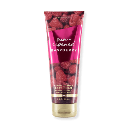 Bath & Body Works Ultra Shea Body Cream, Sun-Ripened Raspberry, 8 Ounce