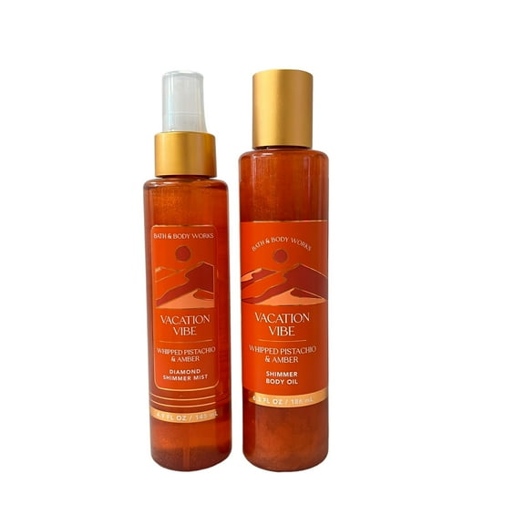 Bath & Body Works Vacation Vibe Diamond Shimmer Mist & Body Oil Set