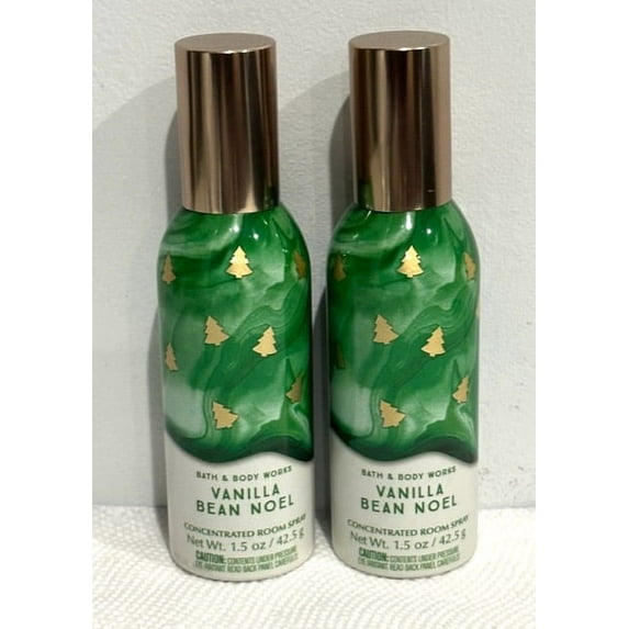 Bath & Body Works Vanilla Bean Noel Concentrated Room Spray, 1.5 oz (Pack of 2)