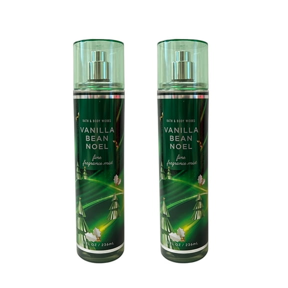 Bath & Body Works Vanilla Bean Noel Fragrance Mist 8 fl oz 2 Pack