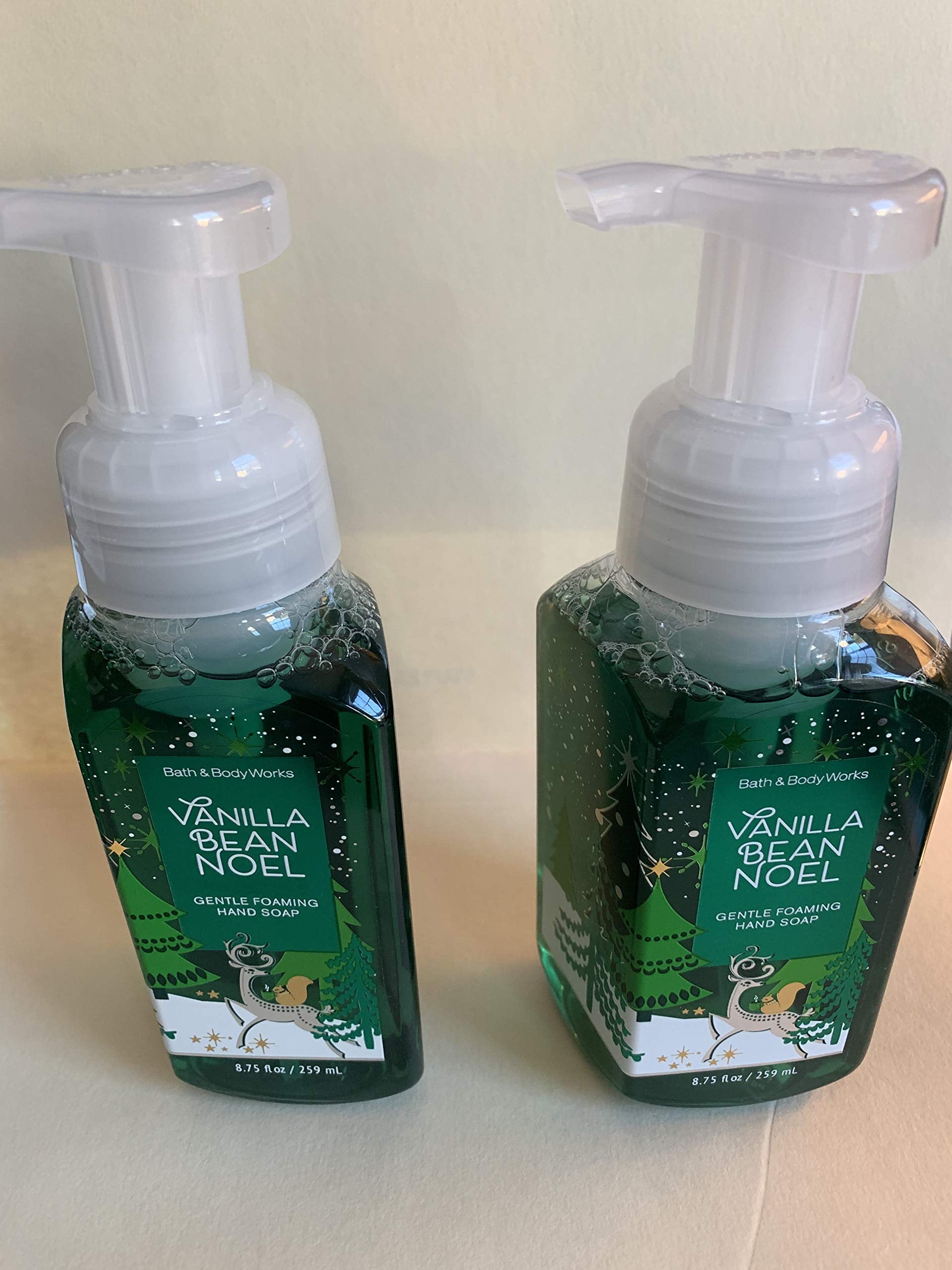 Bath & Body Works Vanilla Bean Noel Hand Soap Pack of 2 Gentle
