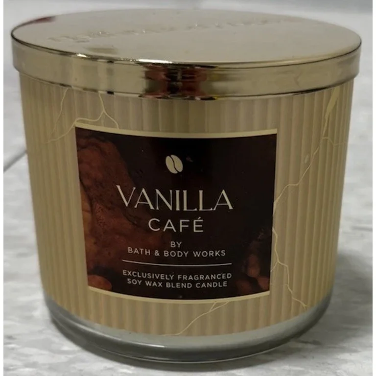 tobacco vanilla candle bath and body works Bath & Body Works Accents | New Bath & Body Works Vanilla Caf 3-Wick Candle | Color: Cream | Size: Os