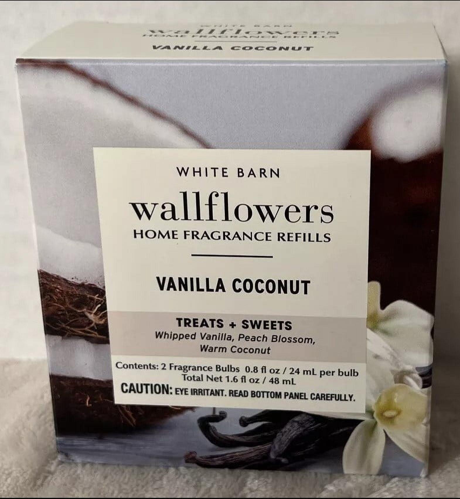 Bath Body Works Vanilla Coconut Wallflowers Home Fragrance Refills
