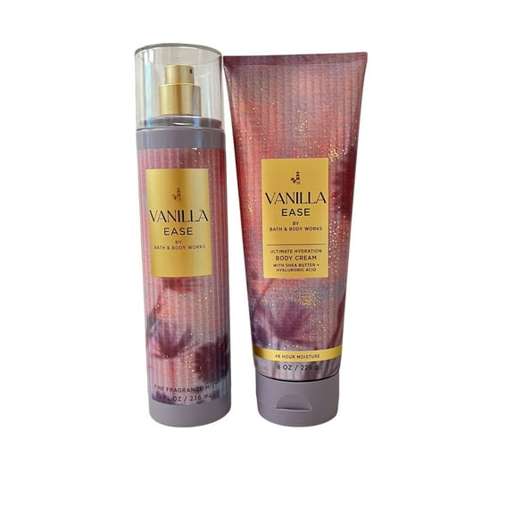 Bath & Body Works Vanilla Ease Mist & Body Cream Set