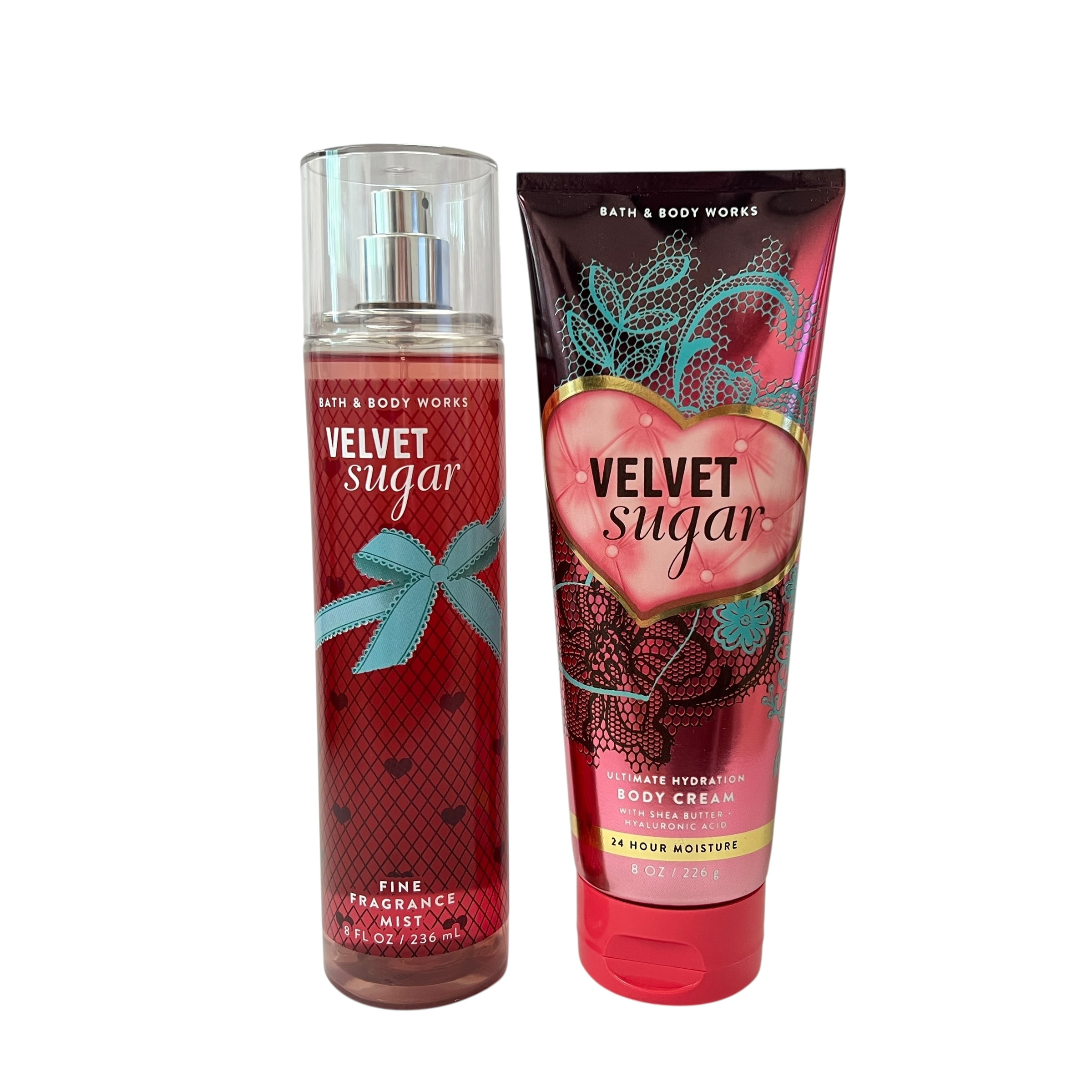 Bath & Body Works Velvet Sugar Mist & Body Cream Set
