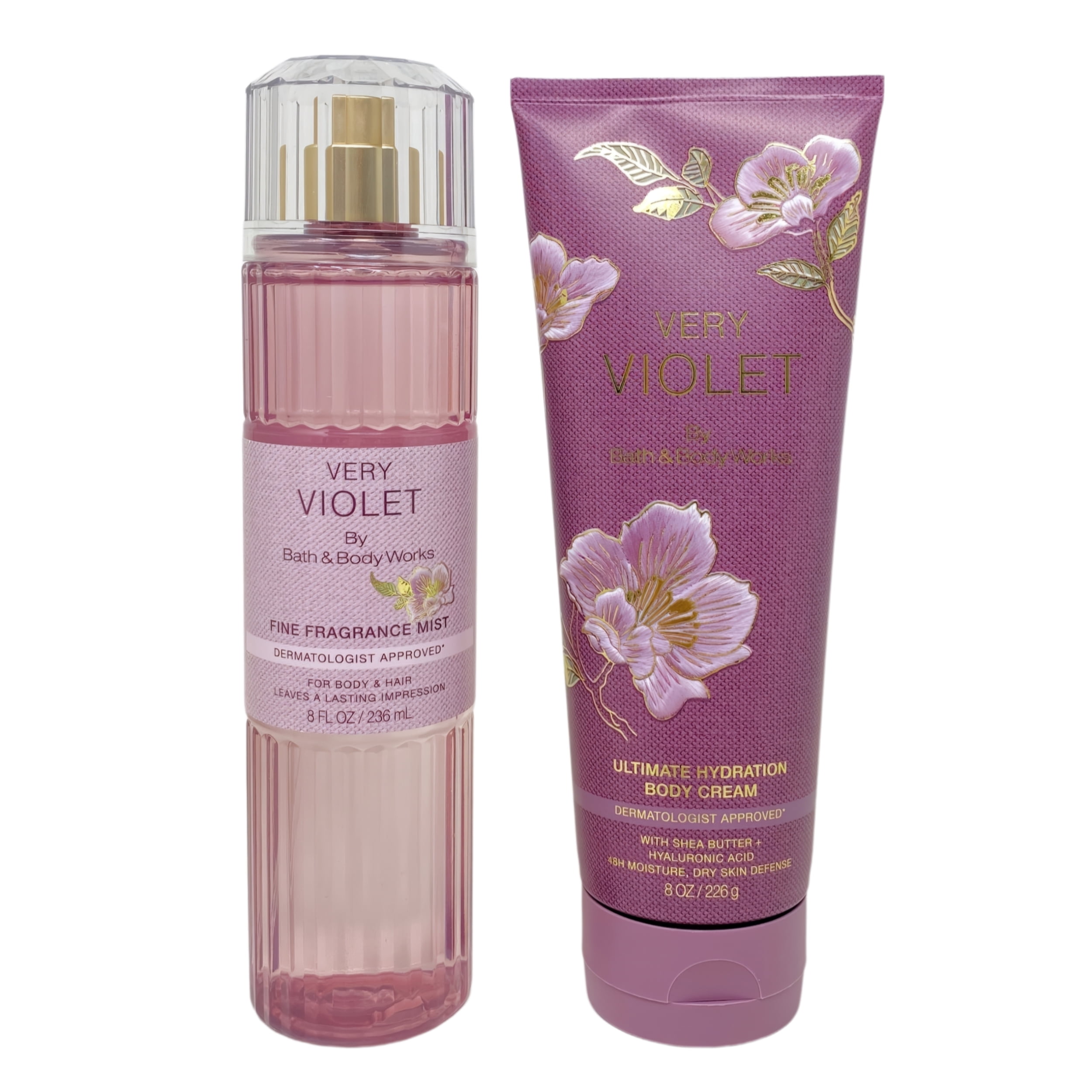 Bath & Body Works VERY VIOLET ボディケア3点 Bath & Body Works Very Violet Fragrance Mist & Body Cream