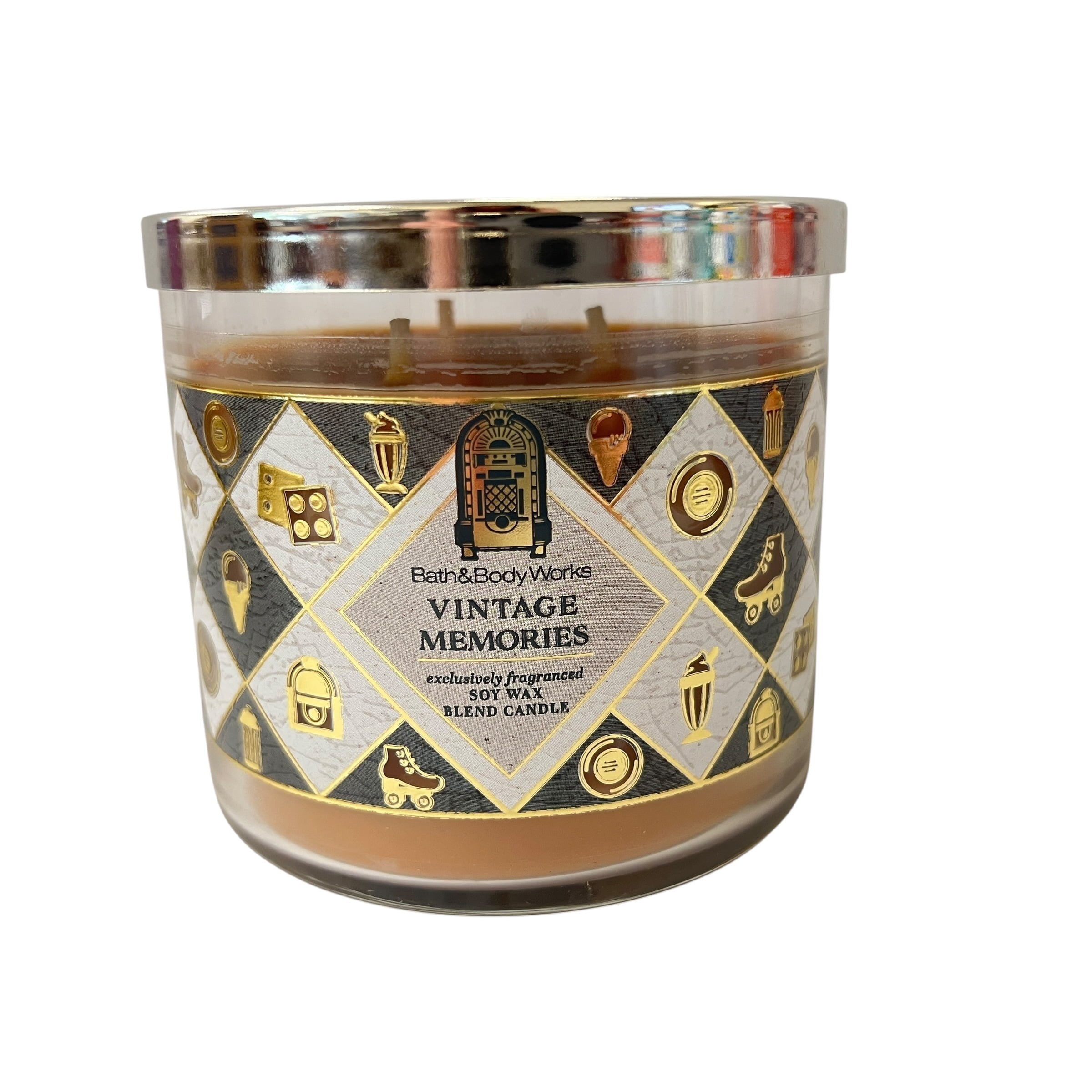 Bath & Body Works Vintage Memories Scented 3 Wick Candle 14.5 oz