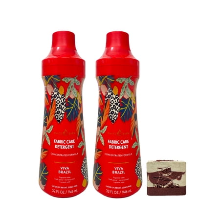 Bath & Body Works Viva Brazil 2 Laundry Detergents with a Cherry On Top Soap