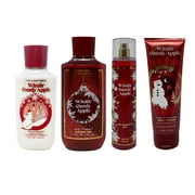 Bath & Body Works WINTER CANDY APPLE Deluxe Gift Set - Body Lotion - Shower Gel - Fragrance Mist - Body Cream - Full Size