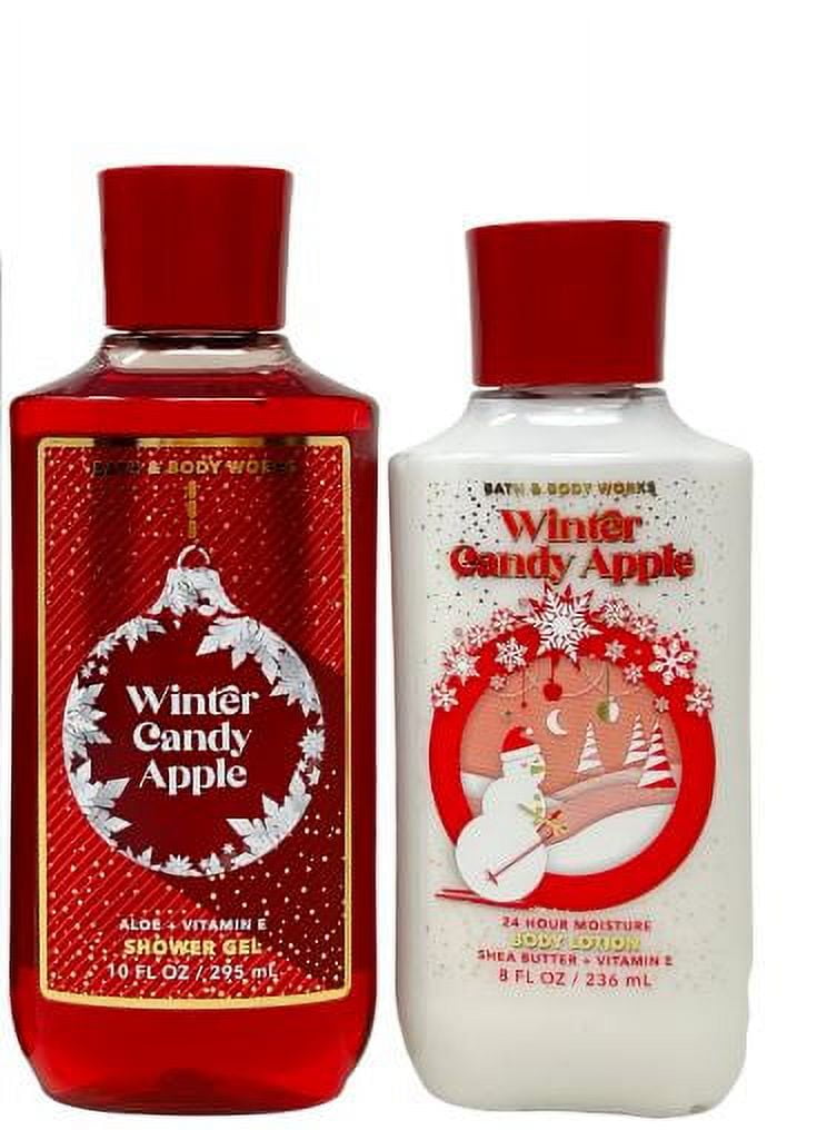 Bath & Body Works WINTER CANDY APPLE Duo Gift Set - Shower Gel and