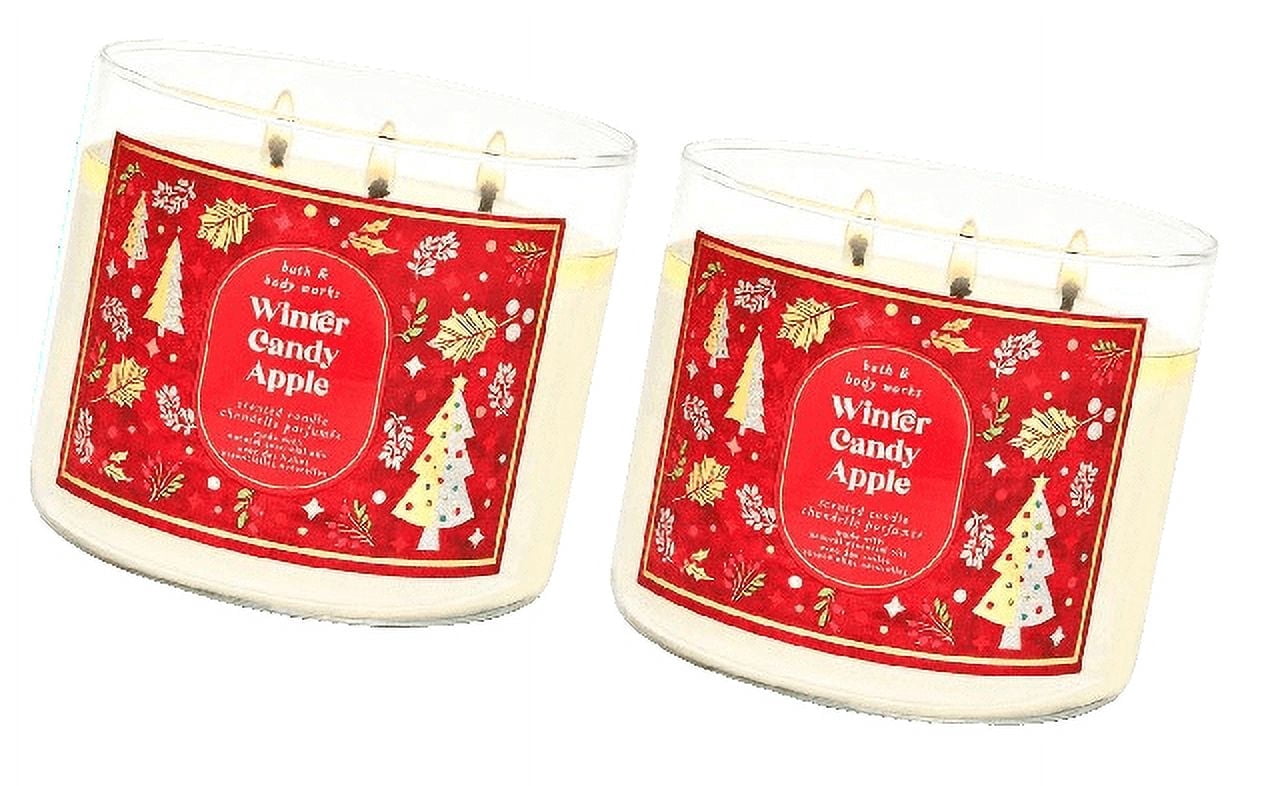 Bougie 3 Mèches Bath & Body Works Stress Relief - Eucalyptus & Menthe, Parfum Relaxant Grande Taille