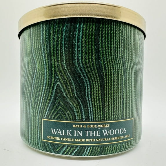 Bath & Body Works Walk in the Woods 14.5 Oz 3-Wick Scented Candle with 14.5 Oz Burn Time