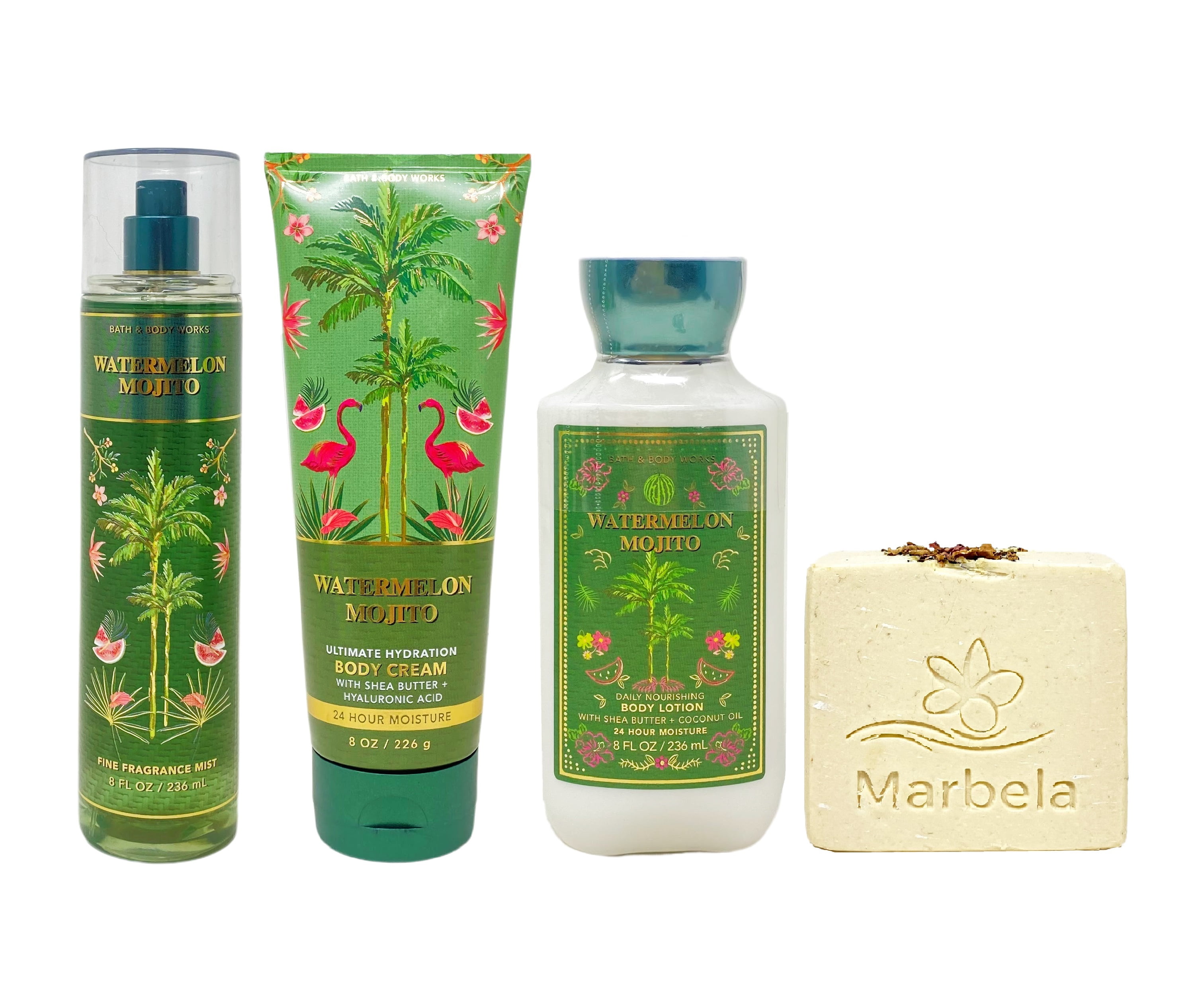 Bath & Body Works Watermelon Mojito 3 Piece Bundle - Fragrance