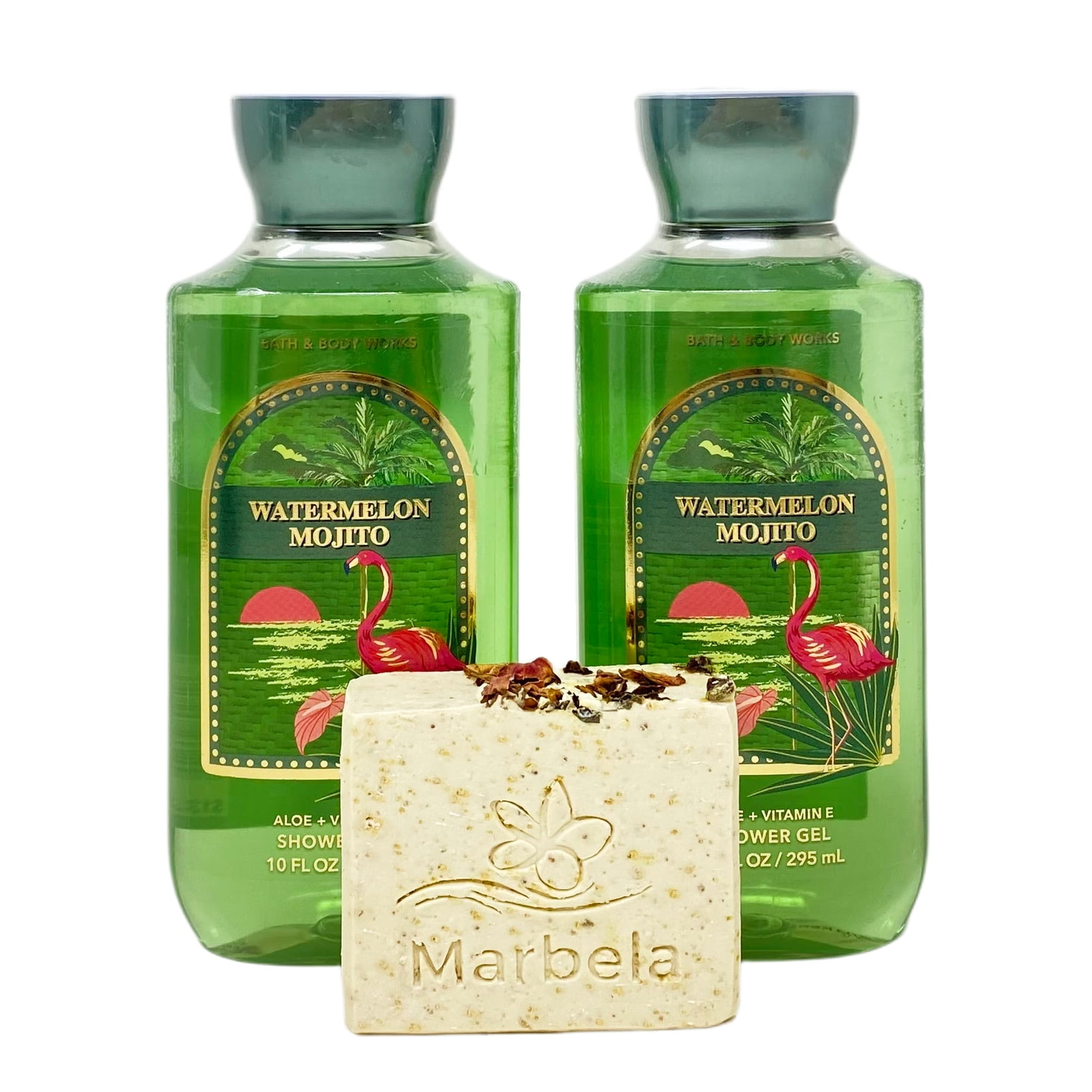 Bath &amp; Body Works Watermelon Mojito Shower Gel 2 Pack with a Creamy ...