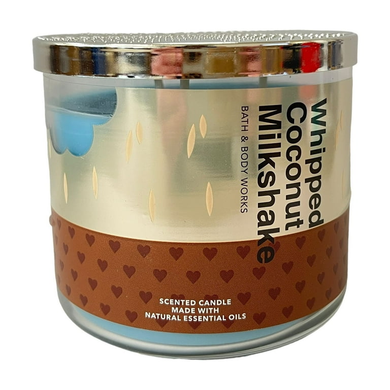 Bath & Body Works Whipped Coconut Milkshake 3 Wick Scented Candle