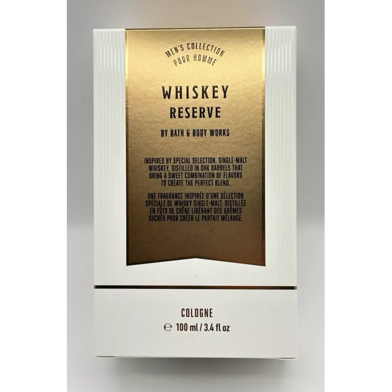 Bath Body Works Whiskey Reserve Cologne, Men's Fragrance, fl