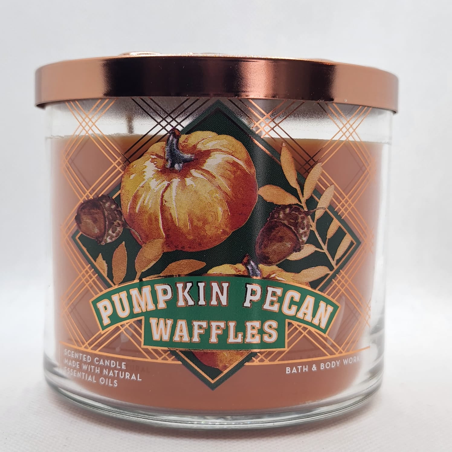 Bath and Body Works Pumpkin Pecan Waffles top Candles