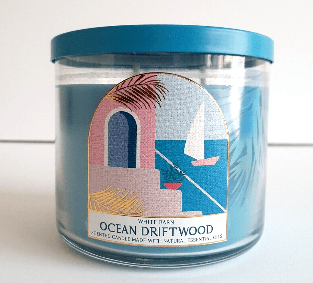 Bath & Body Works, White Barn 3-Wick Candle with Natural