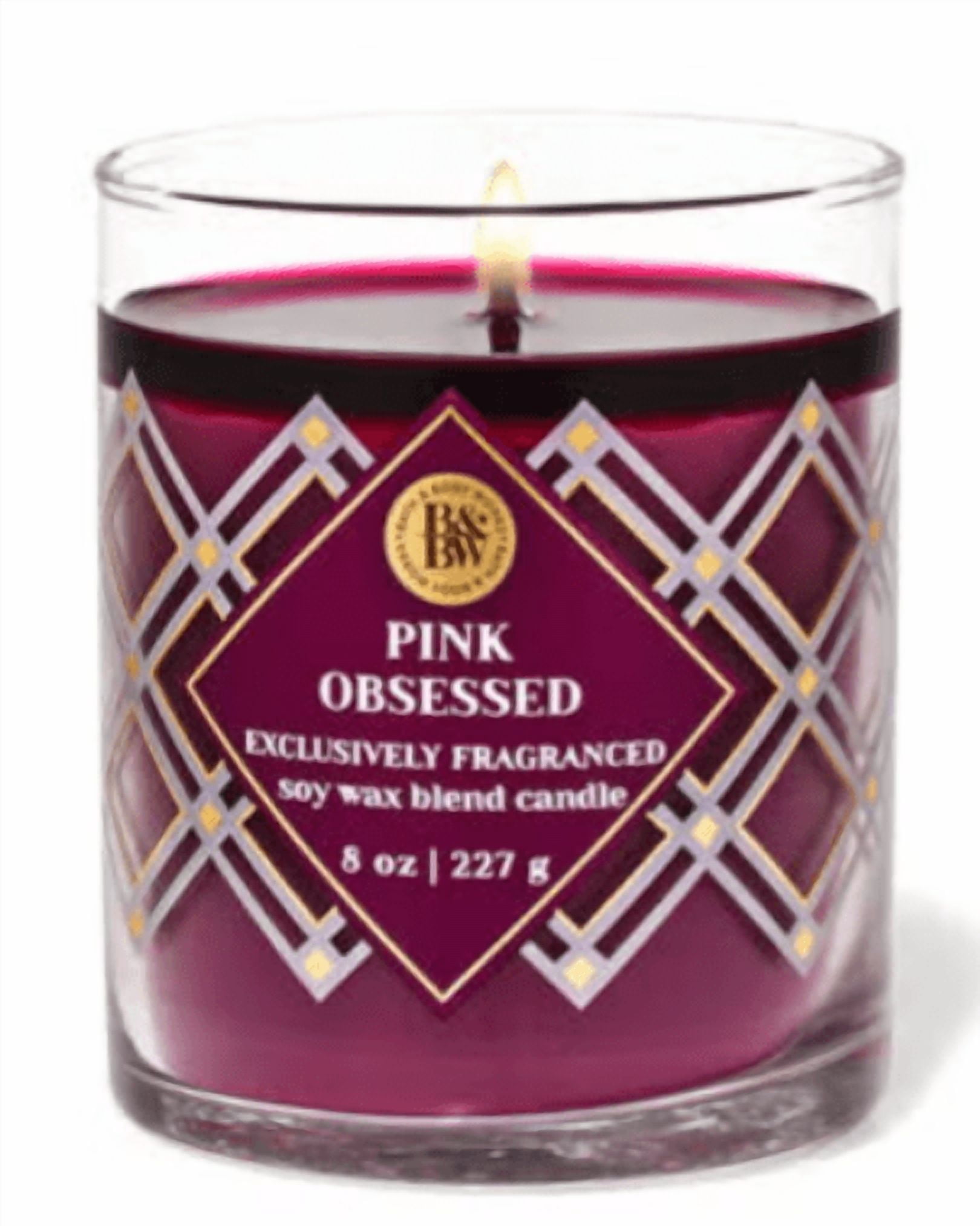 Bath & Body Works White Barn 8 oz Pink Obsessed Scented Single