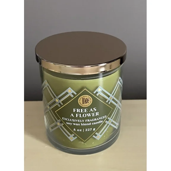 Bath & Body Works White Barn Free As A Flower Single Wick Candle 8 oz