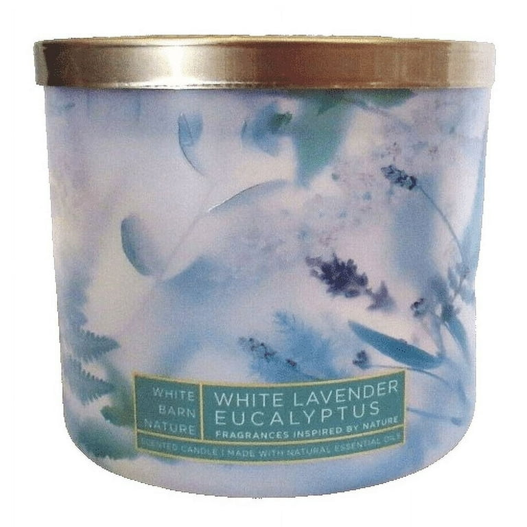 bath&body works キャンドル Bath & Body Works White Lavender Eucalyptus 3 Wick Candle