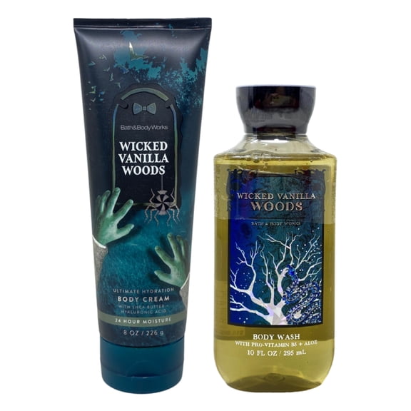 Bath & Body Works Wicked Vanilla Woods - Ultimate Hydration Body Cream and Body Wash