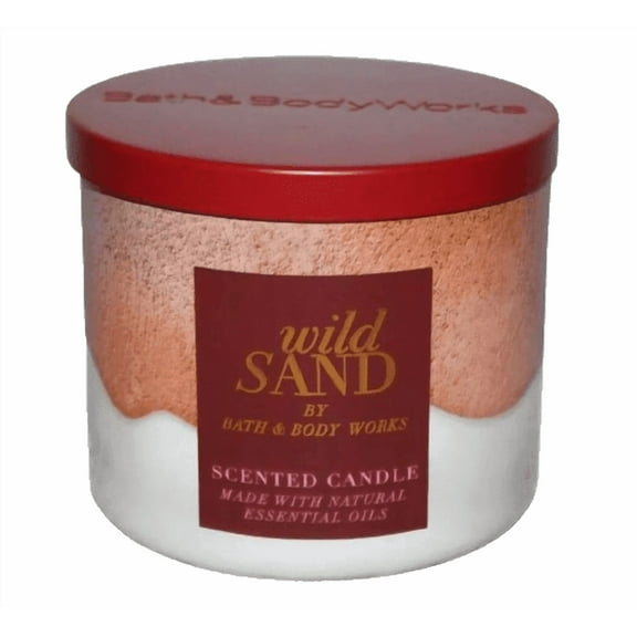 Bath & Body Works Wild Sand 3 Wick Candle