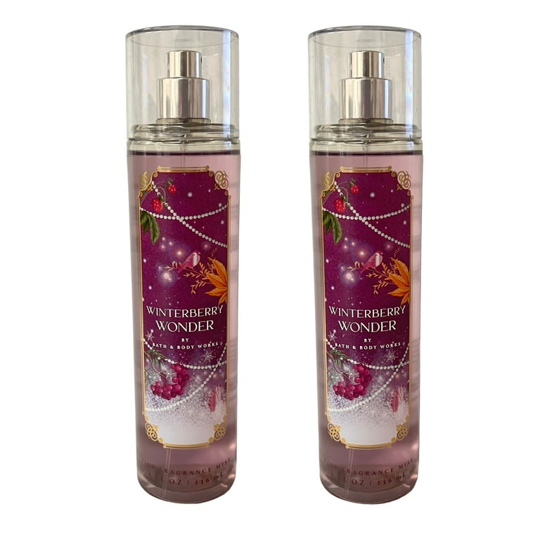 Bath & Body Works Winterberry Wonder Fine Fragrance Mist Set 8 fl