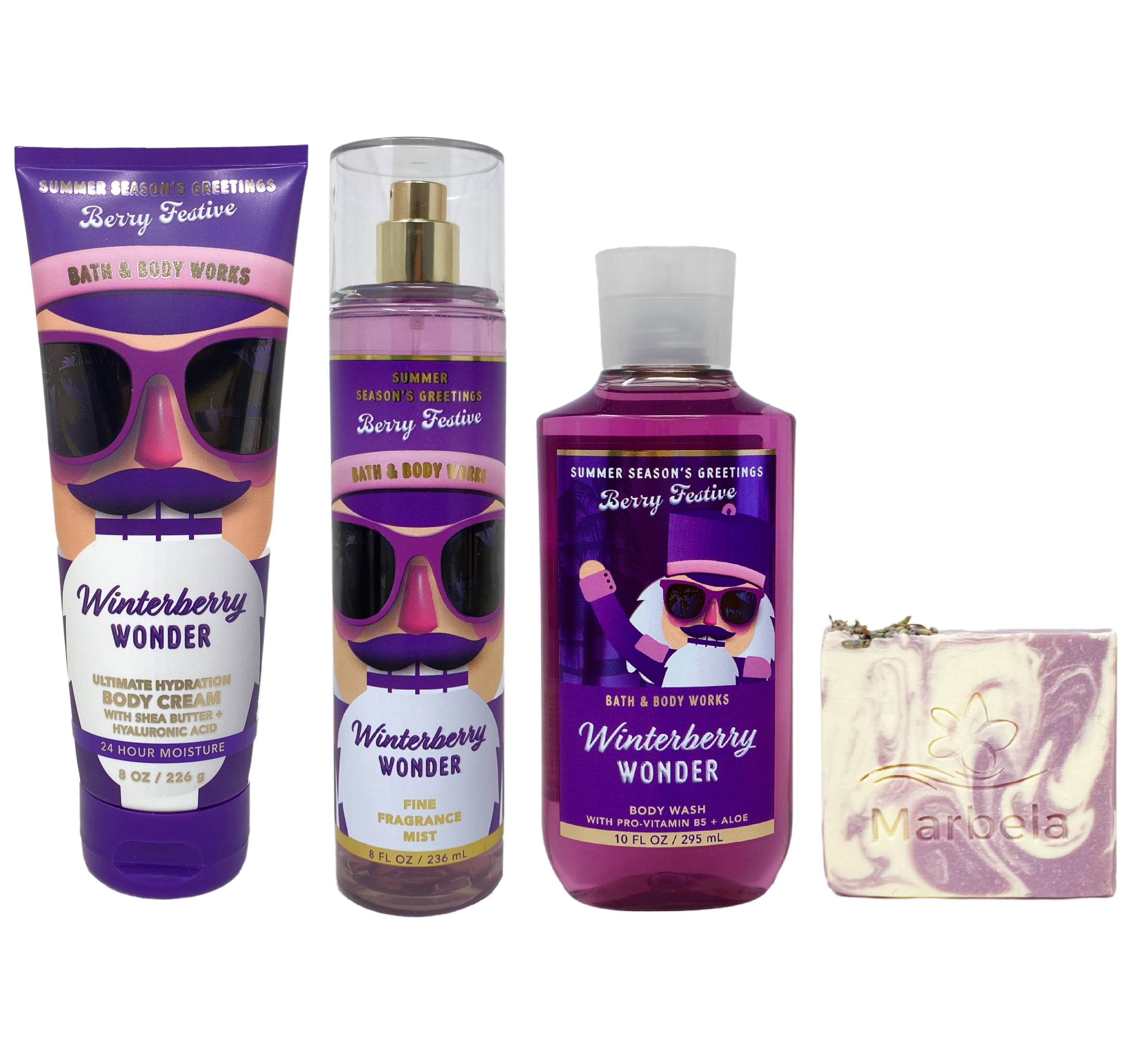 Bath & Body Works Winterberry Wonder Trio Gift Set - Body Cream