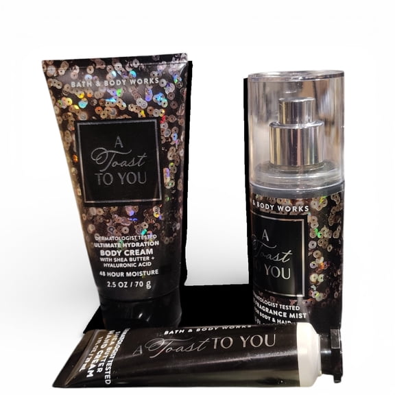 Bath & Body Works Women's 4-Piece Gift Set a Toast to You ~ Ready to Give $37 Value