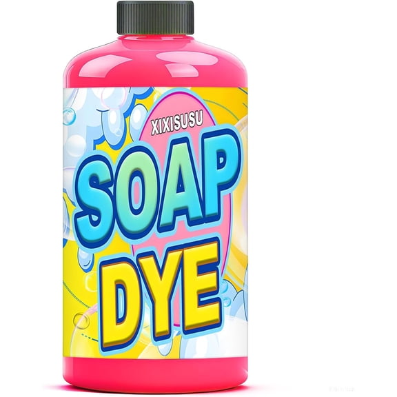 Bath Bomb Soap Dye - Hot Pink Liquid Soap Coloring for DIY Soap Making, Slime Supplies, Handmade Bath Bombs - Vibrant Skin Safe Bath Bomb Colorant for Crafts (Hot Pink, 3.5 Fl.Oz)