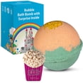 thumbnail image 1 of Bath Bomb for Kids with a Surprise Toy Fast Food Inside Moisturizing Mango Aroma Handmade in USA Natural and Safe for Sensitive Skin by Relaxcation, 1 of 7