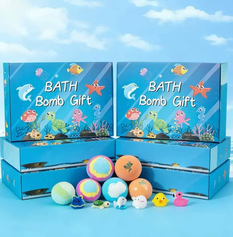 Bath Bombs for All Age with Surprise Inside, 12 Pack Bath Bombs Gift Set, Easter Basket Stuffers Easter Gifts for Bubble Fizzy for Girls Boys with Ocean and Jungle Animal Tools Inside