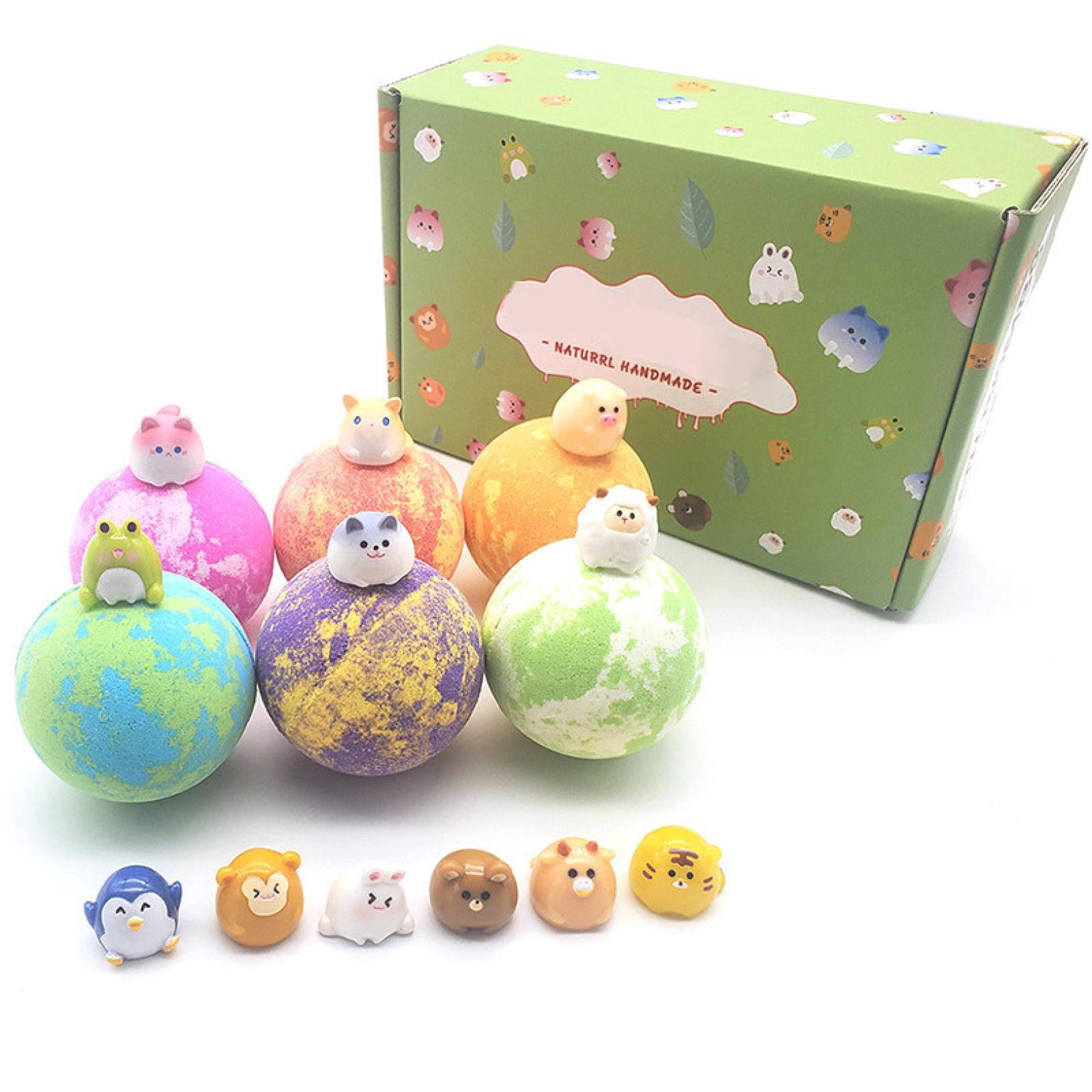 Bath Bombs For Boys,Bathbombs With Toys Inside,Bath Bombs with Surprise Inside, 12 Pack Fizzy Bubble Bath Gift Set, Dinosaur Egg & Ocean Theme Bath Fizzies, Natural Sea Salt Color(12pcs/Set)