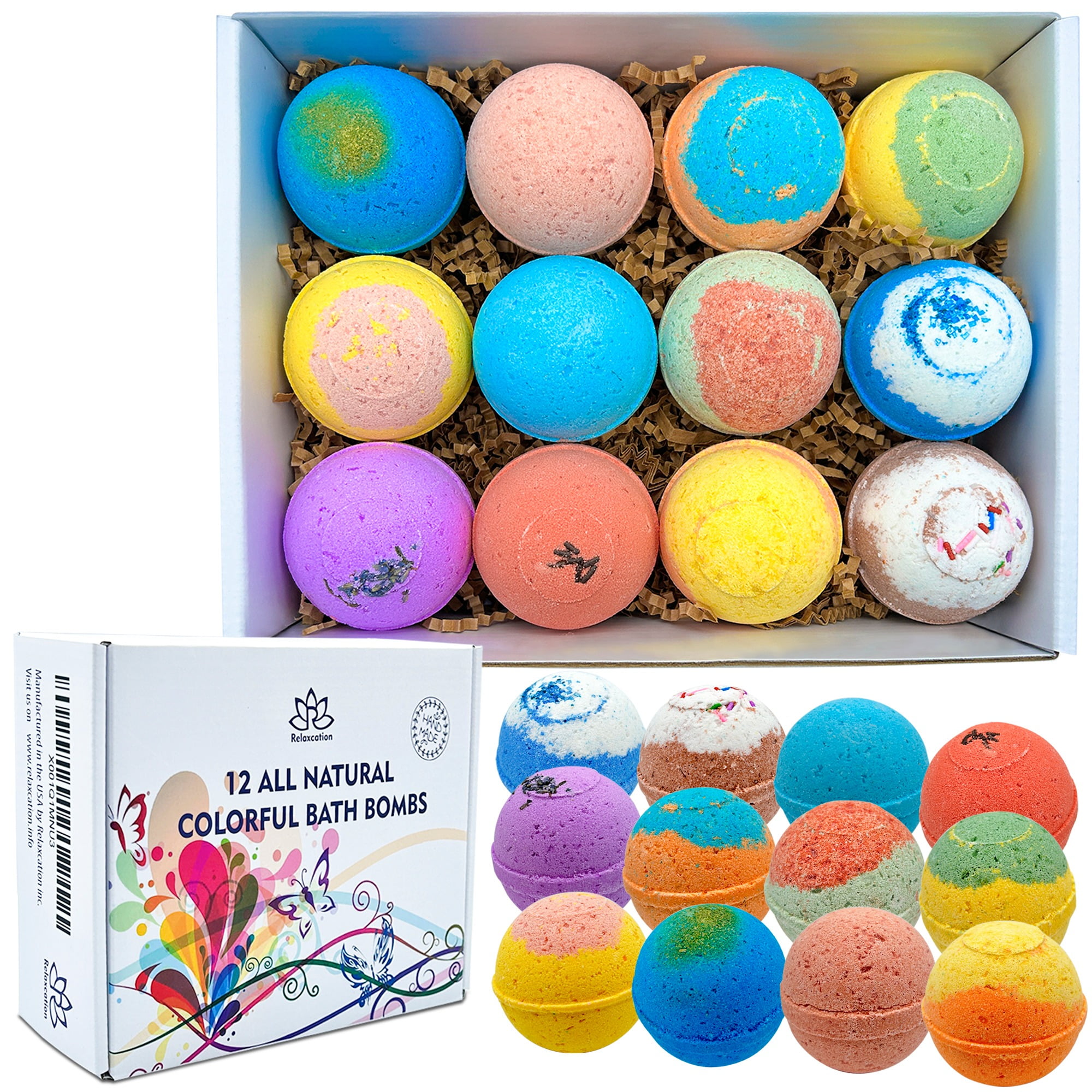 Bath Bombs For Kids All Natural Colorful Bath Bomb Kit Safe for