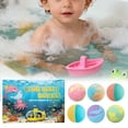 thumbnail image 1 of Bath Bombs Gift Set, 6Pcs Natural Handmade Bath Bomb Gift Set, Colorful Handmade Kids Safe and Gentle Spa Bath Fizz Balls Kit, Birthday Christmas Gift, 1 of 9