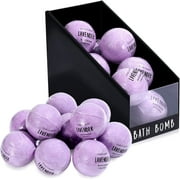 Bath Bombs Gift Set for Women Relaxing - 10 x 3.5oz Lavender Scent Fizzies Bath Set, Holiday Birthday Gifts for Her