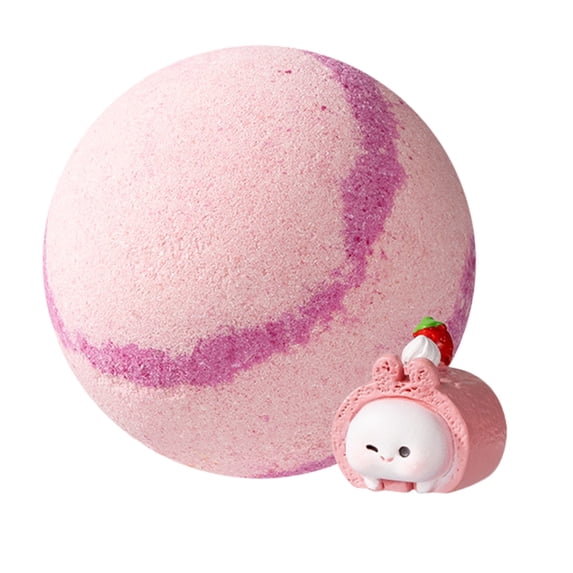 Bath Bombs,Hatching Bath Bombs,Bath Bombs with Surprise Inside,1PC Easter Bath Bombs for Kids,Egg Bath Bombs for Kids,Natural Sea Salt Color Changing Spa Easter Bath Balls(Pink)