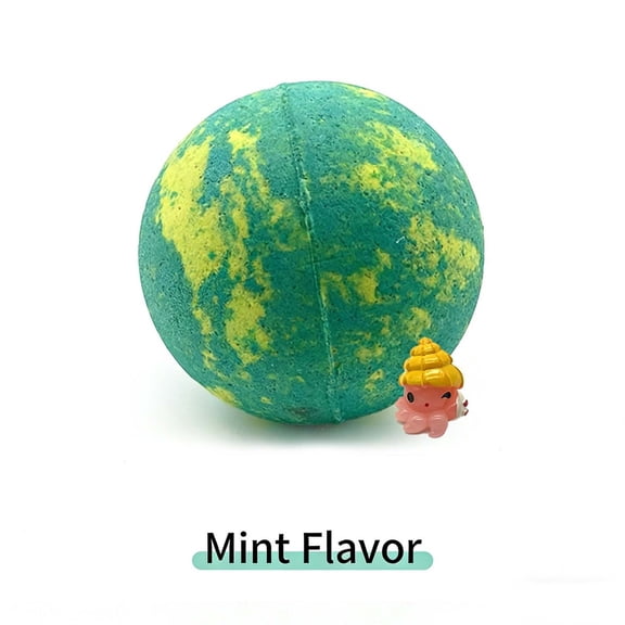 Bath Bombs with Mega Bubbles & Surprise Ornament Inside,Fizzy Ocean Theme Bath Bubble Gift,Natural Sea Salt SPA Bath Balls,Natural Ingredient Bath Salt,Skin-Friendly Bathing for Family