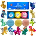 thumbnail image 1 of Bath Bombs for Kids with Surprise Inside Cute Pony Toys Handmade in USA Natural and Safe by Relaxcation, 1 of 9