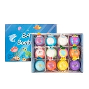 Bath Bombs with Surprise Toys Inside, 12 Pcs Bath Bombs Gift Set, Fizzy Bubbles for Bath & Spa, Fun Surprise Bath Fizzie