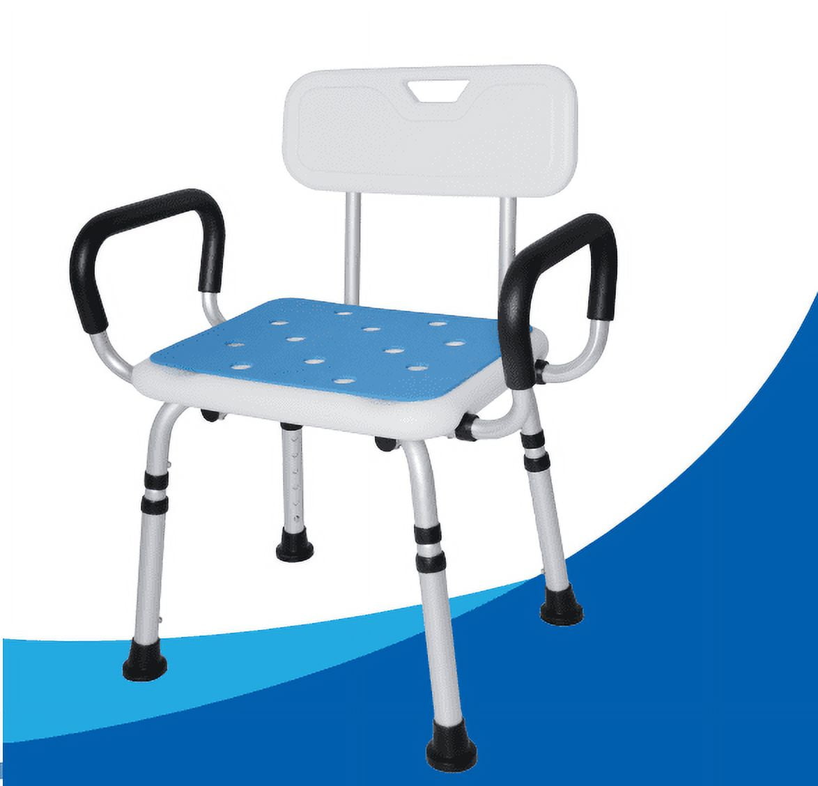 Bath Chair with Arms, Medical Shower Seat, Bariatric Bath Stool Safety