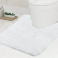 thumbnail image 1 of Bath Contour Rugs for Bathroom Non Slip, Microfiber Washable Large Bathroom U Shape Toilet Rug, Absorbent Shaggy Shower Floor Mat, 20" X 24", 1 of 6