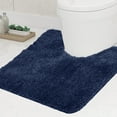 thumbnail image 1 of Bath Contour Rugs for Bathroom Non Slip, Microfiber Washable Large Bathroom U Shape Toilet Rug, Absorbent Shaggy Shower Floor Mat, 20" X 24", 1 of 6