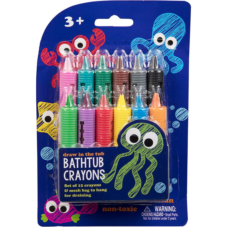 Bath Crayons Super Set - Set of 12 Draw in The Tub Colors with