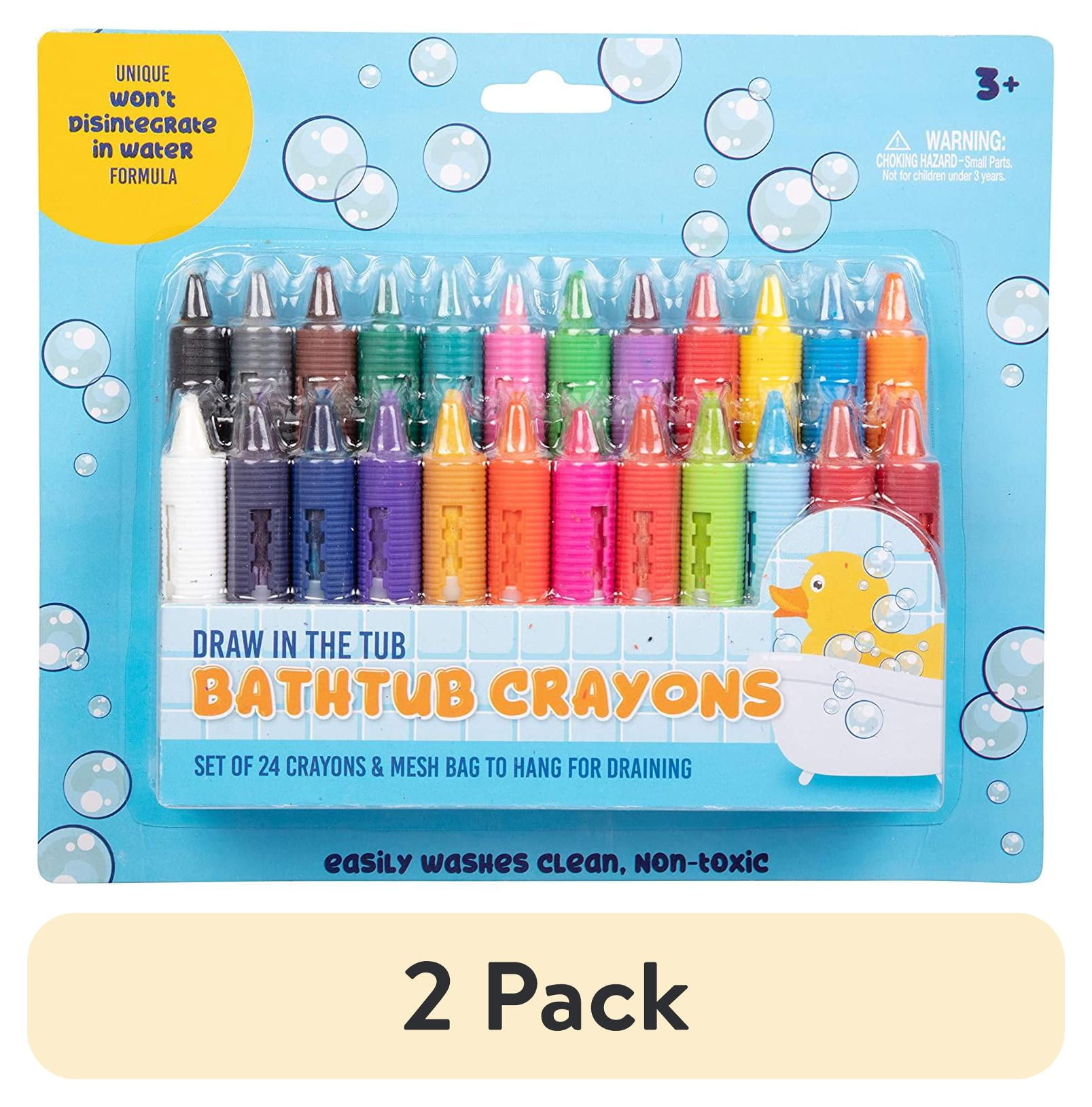 (2 pack) Bath Crayons Super Set - Set of 24 Draw in the Tub Colors with ...