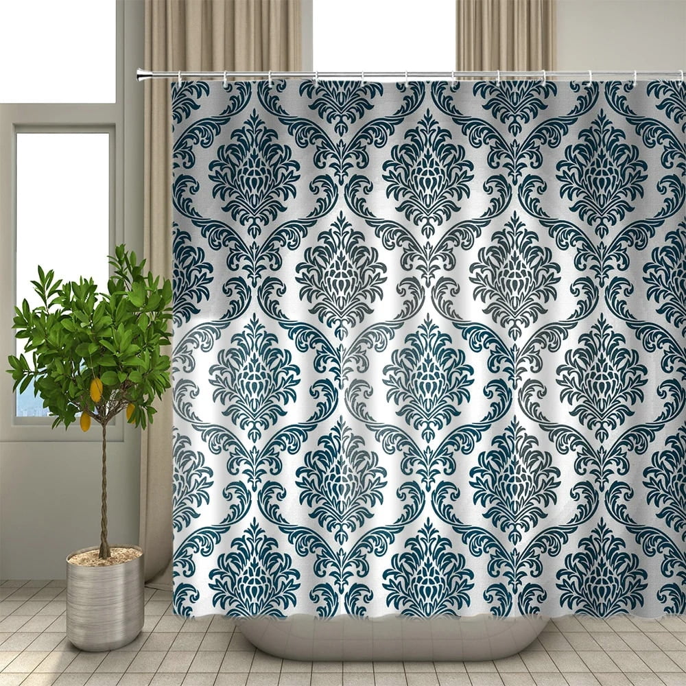 Bath Curtain 3d Printing Flower Colorful Shower Curtains 180*180cm ...