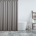 thumbnail image 1 of Bath Curtain Fabric Shower Curtain Liner,Waterproof Thickened Polyester Bathroom Curtain,Grommet Holes Fabric Shower Liner with Hooks,Machine Washable,Hotel Quality, 1 of 7