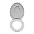 thumbnail image 1 of Bath Decor 2F1E9-00 Bath Decor 2F1E9-00 Premium Slow Close Combination-Family Plastic Round Front Toilet Seat, White, 1 of 4